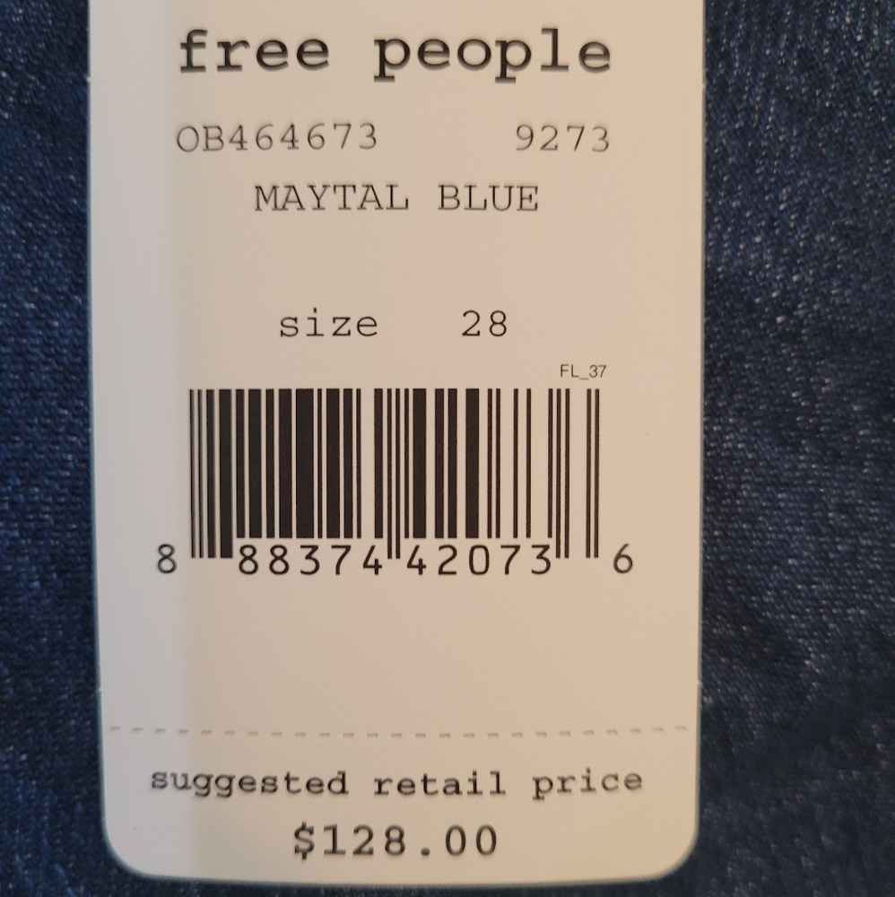 NWT Free People size 28 Maytal Blue Extra Wide  leg - Picture 4 of 7